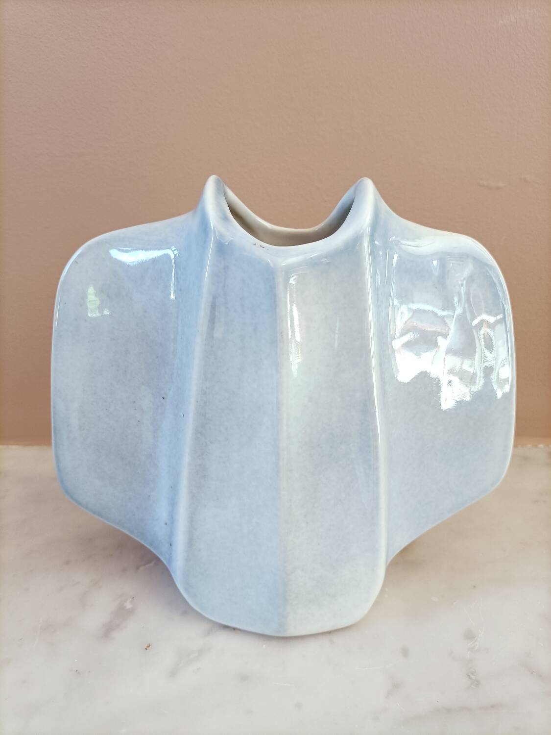 Virebent blue-grey vase from the 70s