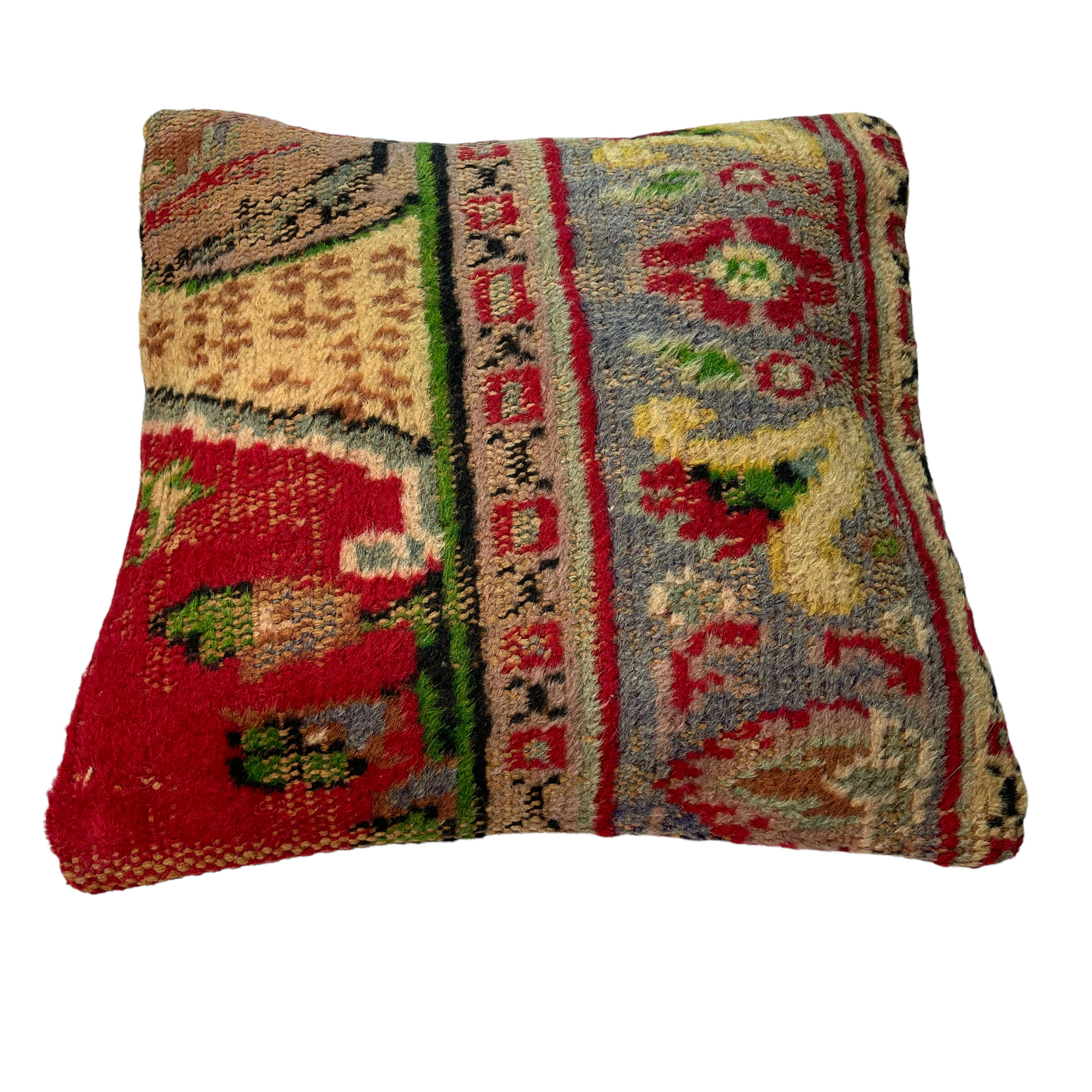 vintage turkish rug cushion cover  45 x 45 cm