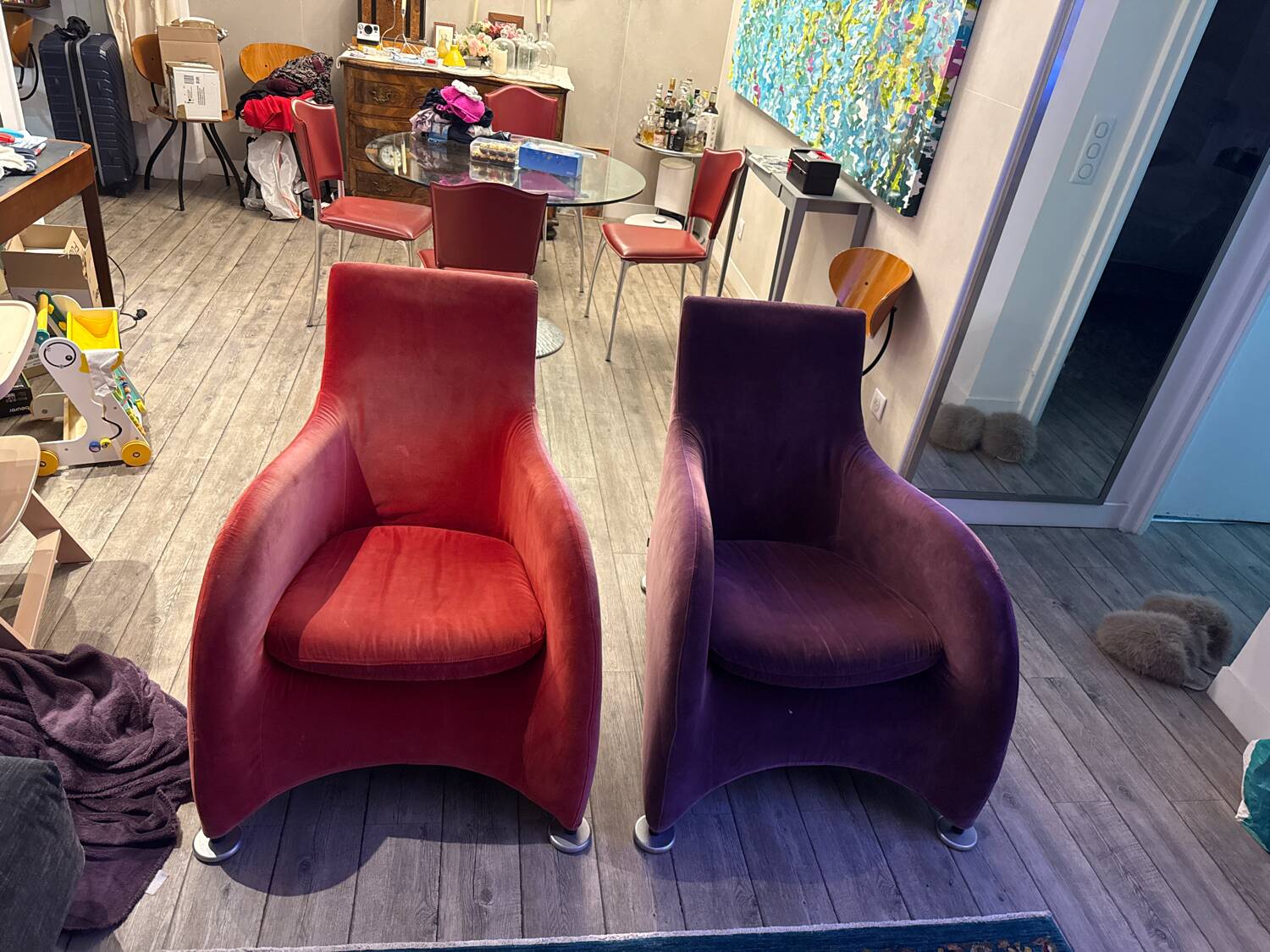 2 Loge armchairs for Montis
