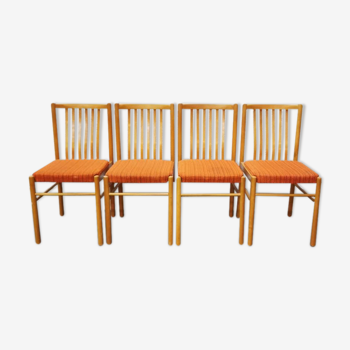 Lot de 4 chaises vintage République Tchèque 1960