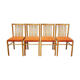 Lot de 4 chaises vintage République Tchèque 1960