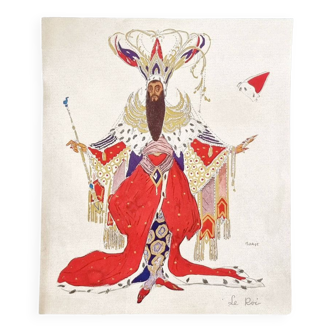 Sketch of Léon Bakst's Costumes for the 1914 Russian Ballet Original of L'Illustration de Franc