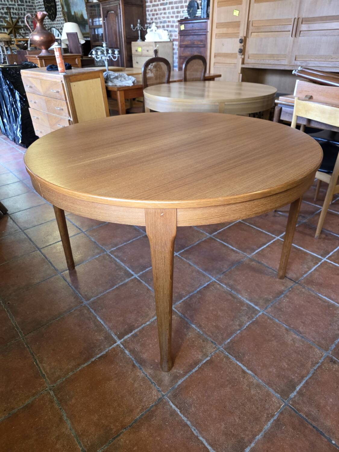 Scandinavian extendable teak table from the 1960s.