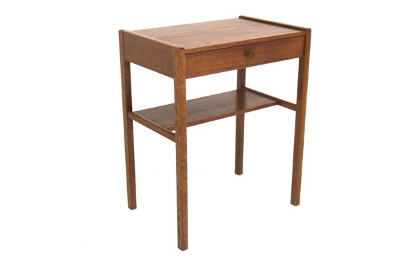 Table de chevet scandinave en teck, Suède, 1950