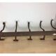 Wall coat rack bentwood bistro, 5 hooks