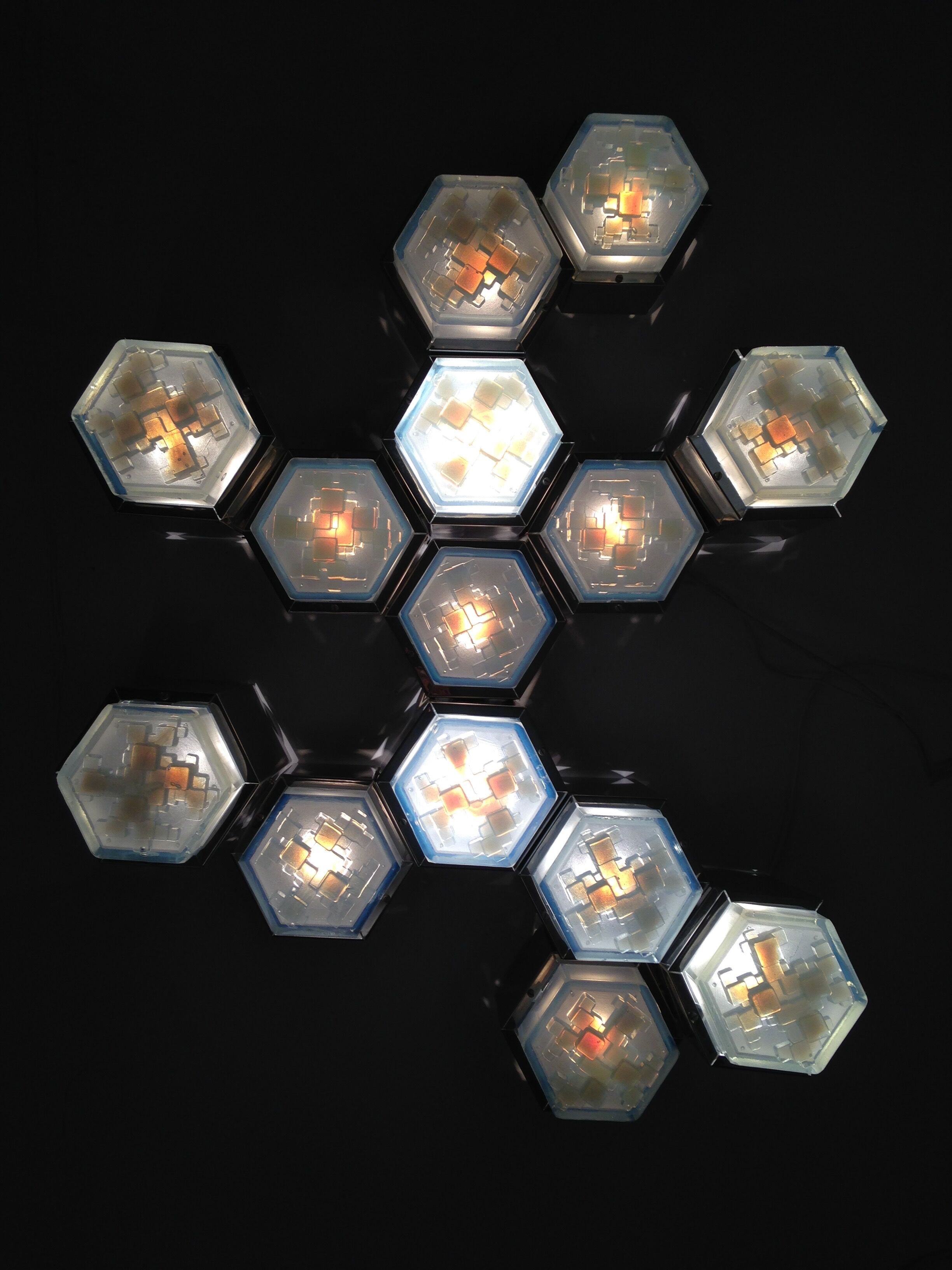 Appliques murales Poliarte Flush Mounts, 60's