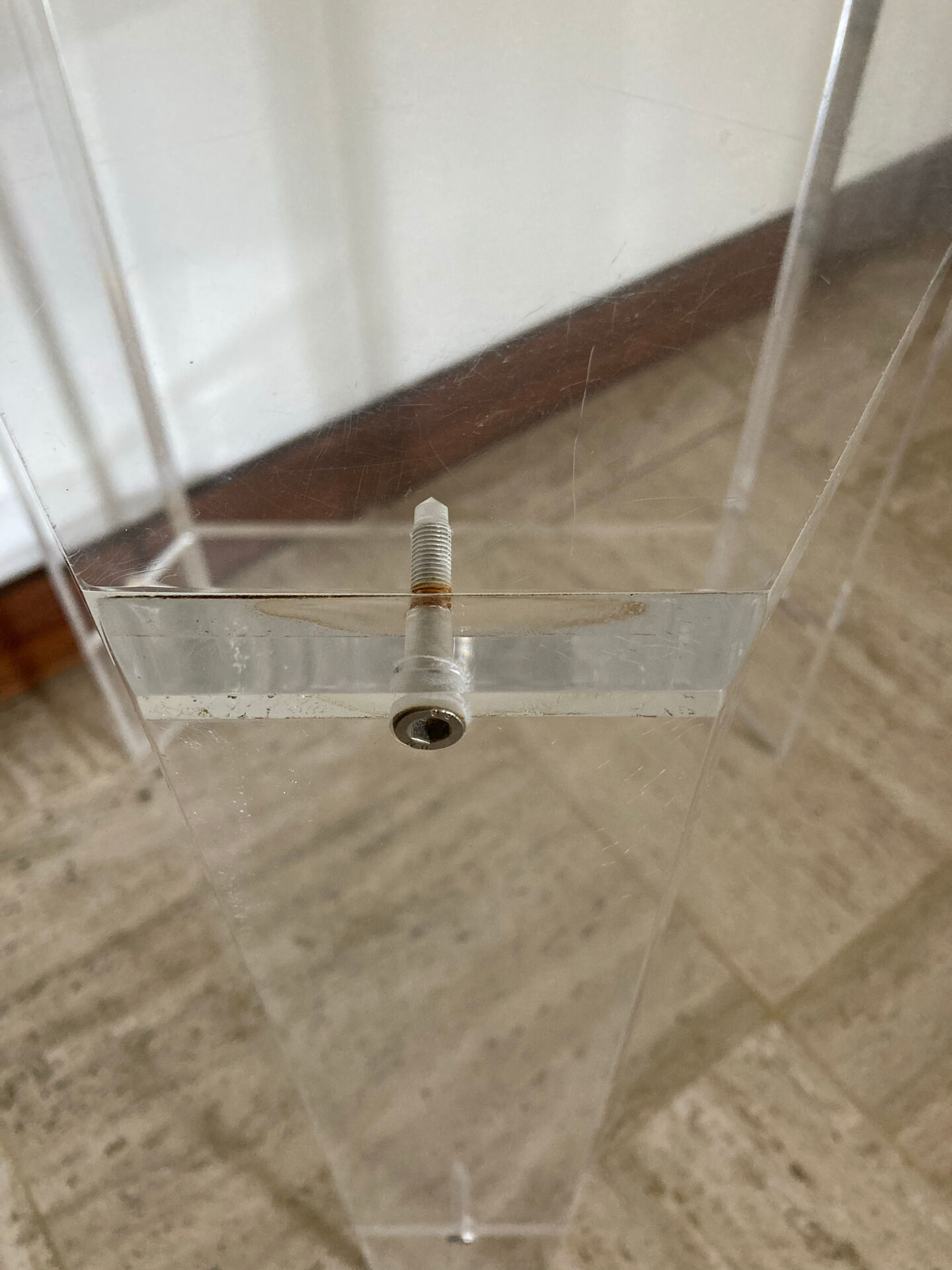 Small piece of Altuglas sofa by David Lange.