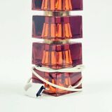 Mid-Century Scandinavian Art Glass & Brass Table Lamp by C.Fagerlund, 1960s