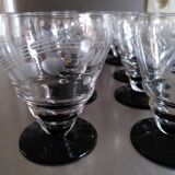 Service of 31 art deco glasses