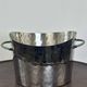 Silver-plated hammered and polished champagne bucket / basin