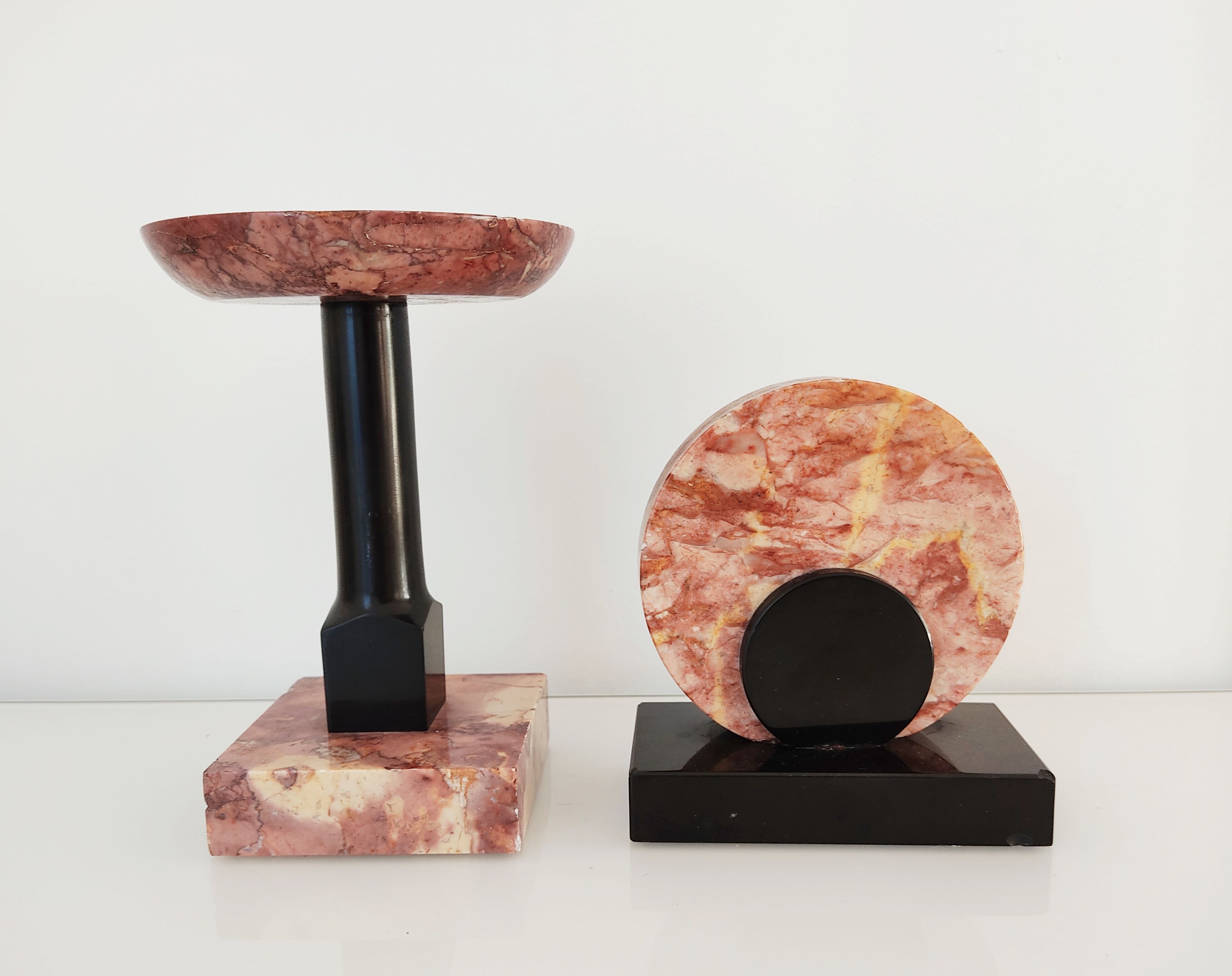 Cut and paperweight art deco marble