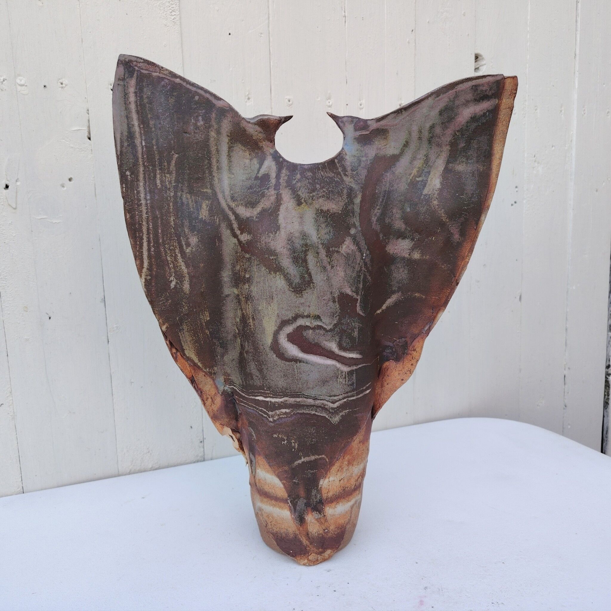 Large ceramic vase, zoomorphic, Alain Rufas