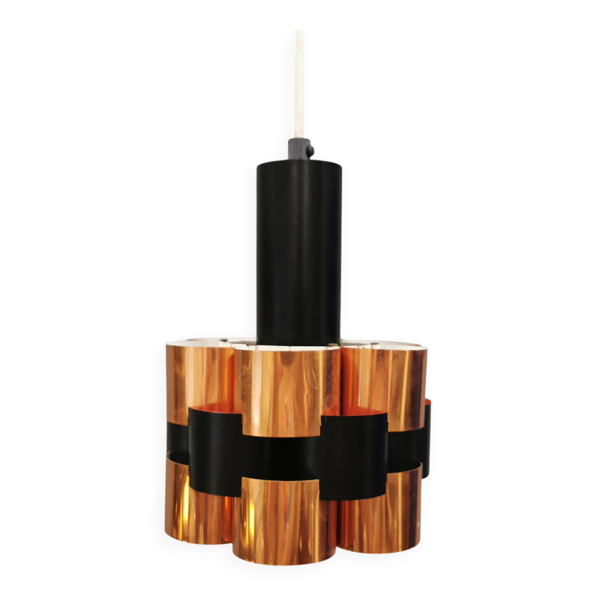 A pendant lamp, designed by Danish Werner Schou 1960-70s.