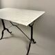 Bistro table with marble top