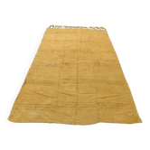 6x9 Mustard Yellow Handwoven Kilim Rug, Area Rug For Home Decor, 168x270 Cm