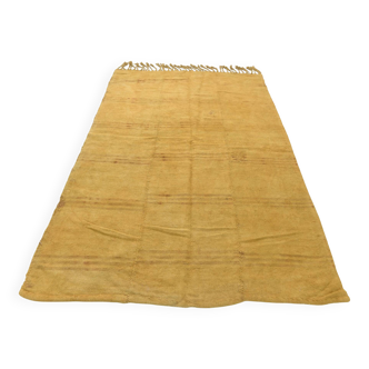 6x9 Mustard Yellow Handwoven Kilim Rug, Area Rug For Home Decor, 168x270 Cm