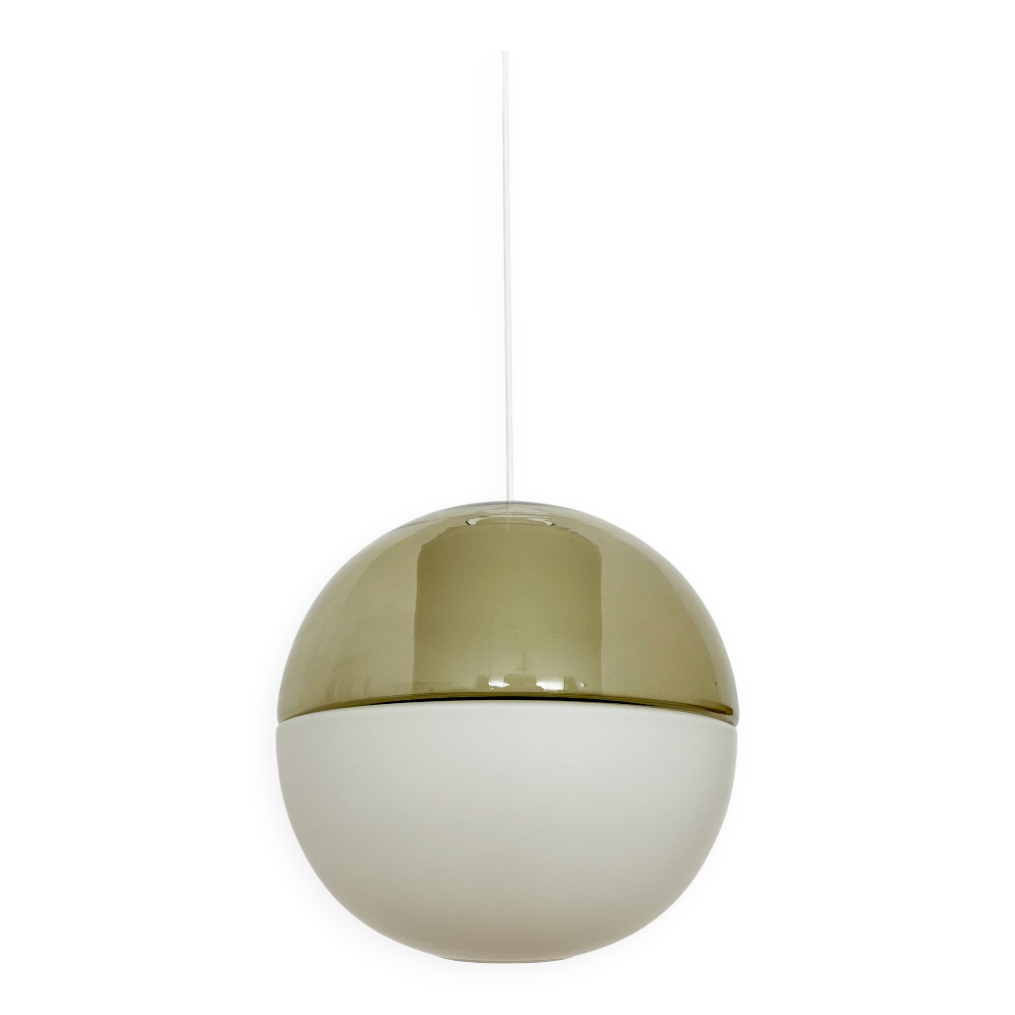 Glass Pendant Lamp by Wilhelm Wagenfeld for Peill and Putzler