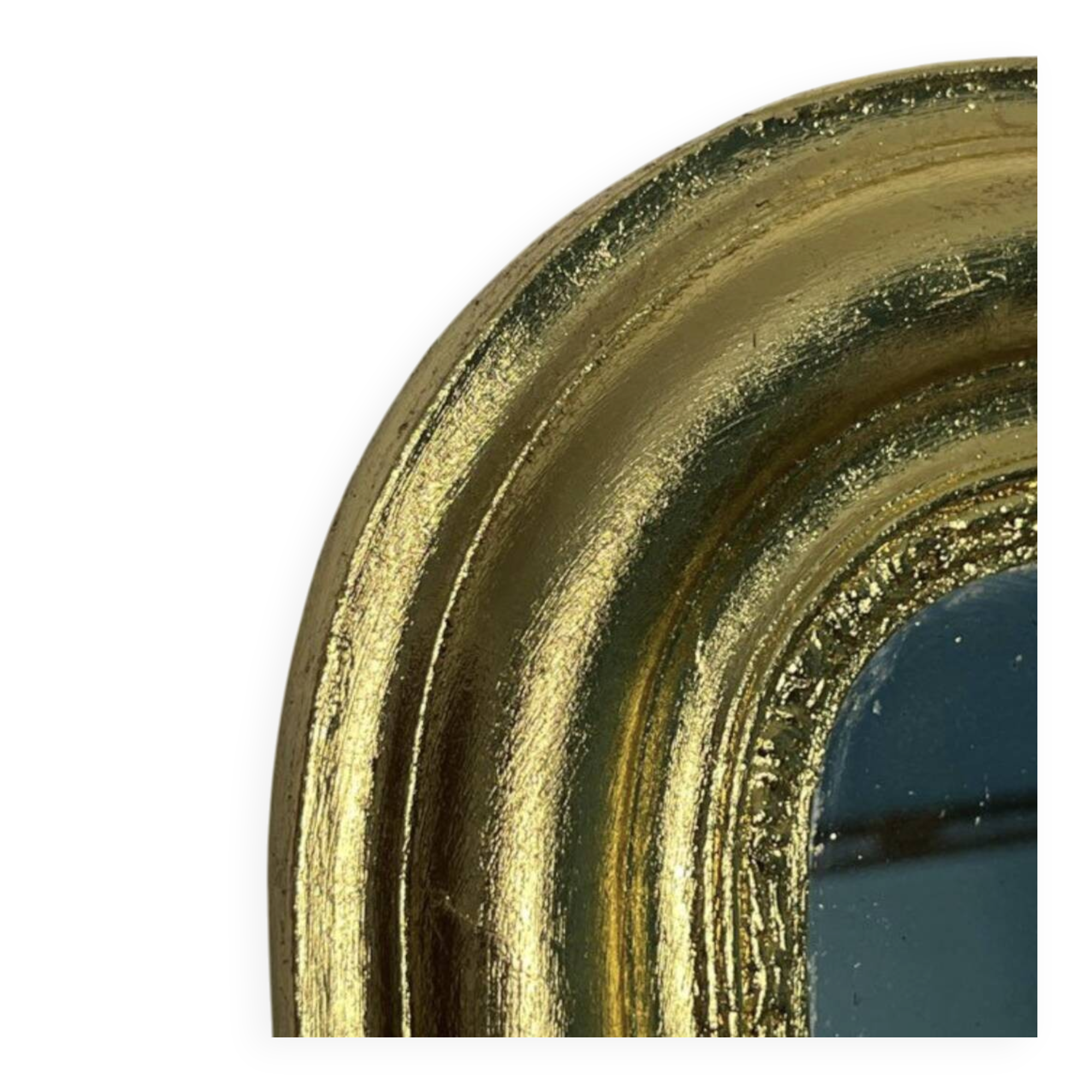 Superb antique gilded mirror in gold leaf – 82×57cm – late 19th century.