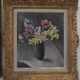 Anemones and Daffodils, Oil on Canvas Signed