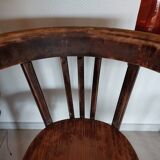 4 dark Luterma bistro chairs, sanded. Painting possible.