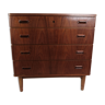 Chest of drawers in teak with four drawers, of Danish design, 1960s