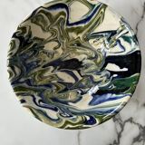 Terracotta bowl with a marbled effect