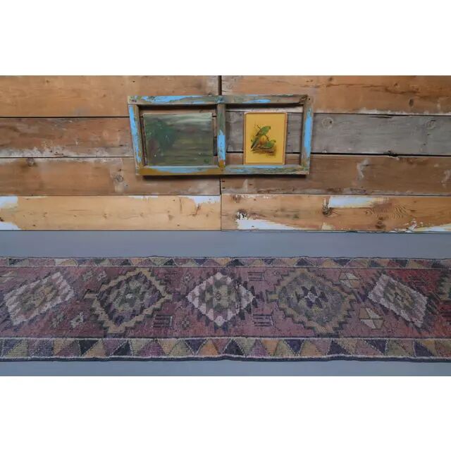Turkish Handmade Wool Runner 73x337
