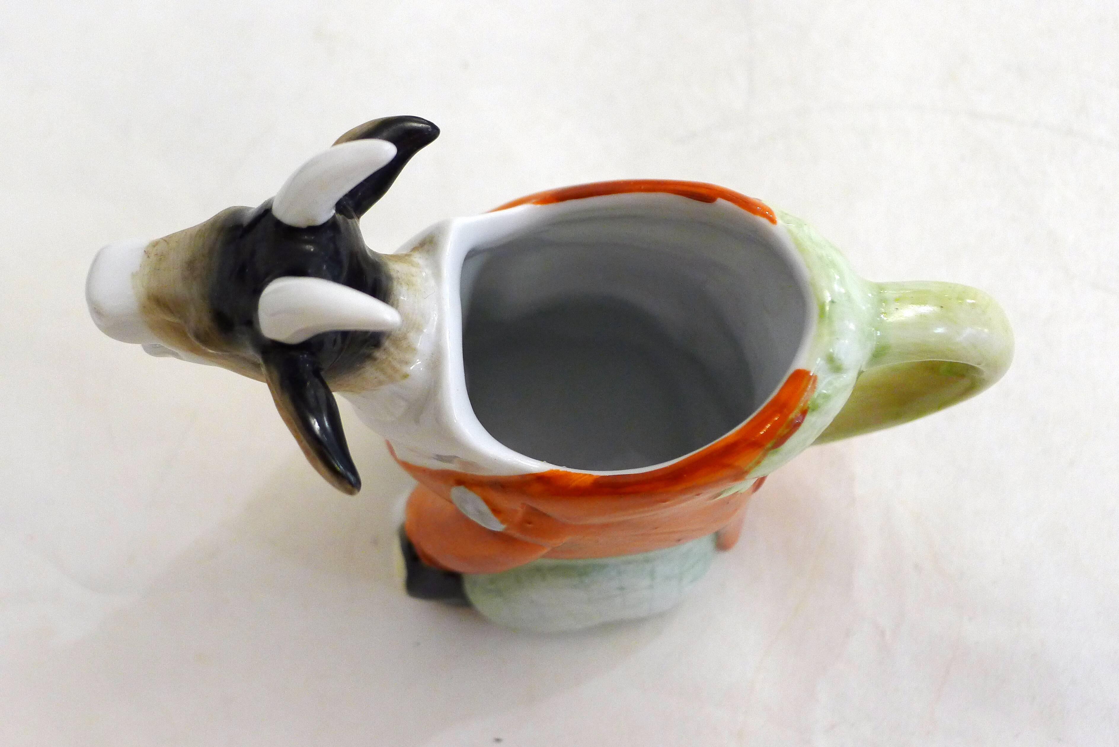Petit pichet verseuse Chèvre en porcelaine allemande 1920'