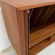 Kai Kristiansen Teak Tambour Door LP Record Cabinet, 1960s.