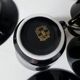4 old black and gold cups in Vintage color