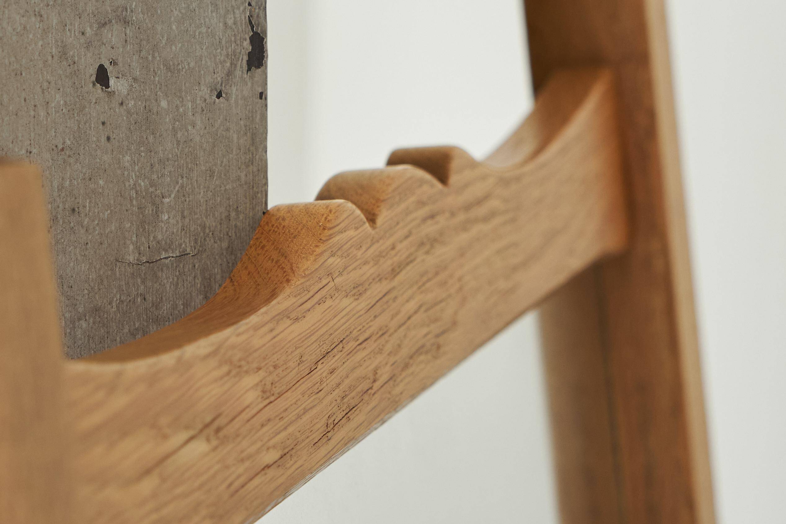 Oisterwijk furniture factory wall mirror in solid oak 1970