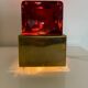 Table lamp in glass and brass 1950s/60s