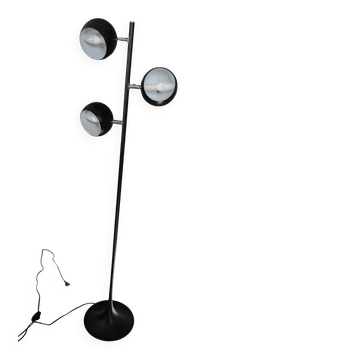 Vintage chrome floor lamp with adjustable ball spots.