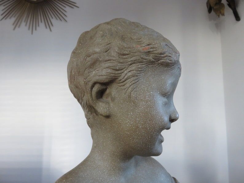 Bust " the laughing child " after Desiderio da Settignano 1920 1930