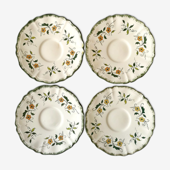 lot of 4 Small plates very beautiful vintage decoration