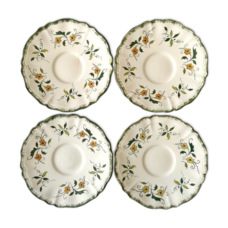 lot of 4 Small plates very beautiful vintage decoration