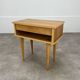 Table de chevet vintage bois blond, années 60