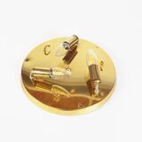 Incredible and rare crystal glass flush mount light by Palwa, Germany 1960’s