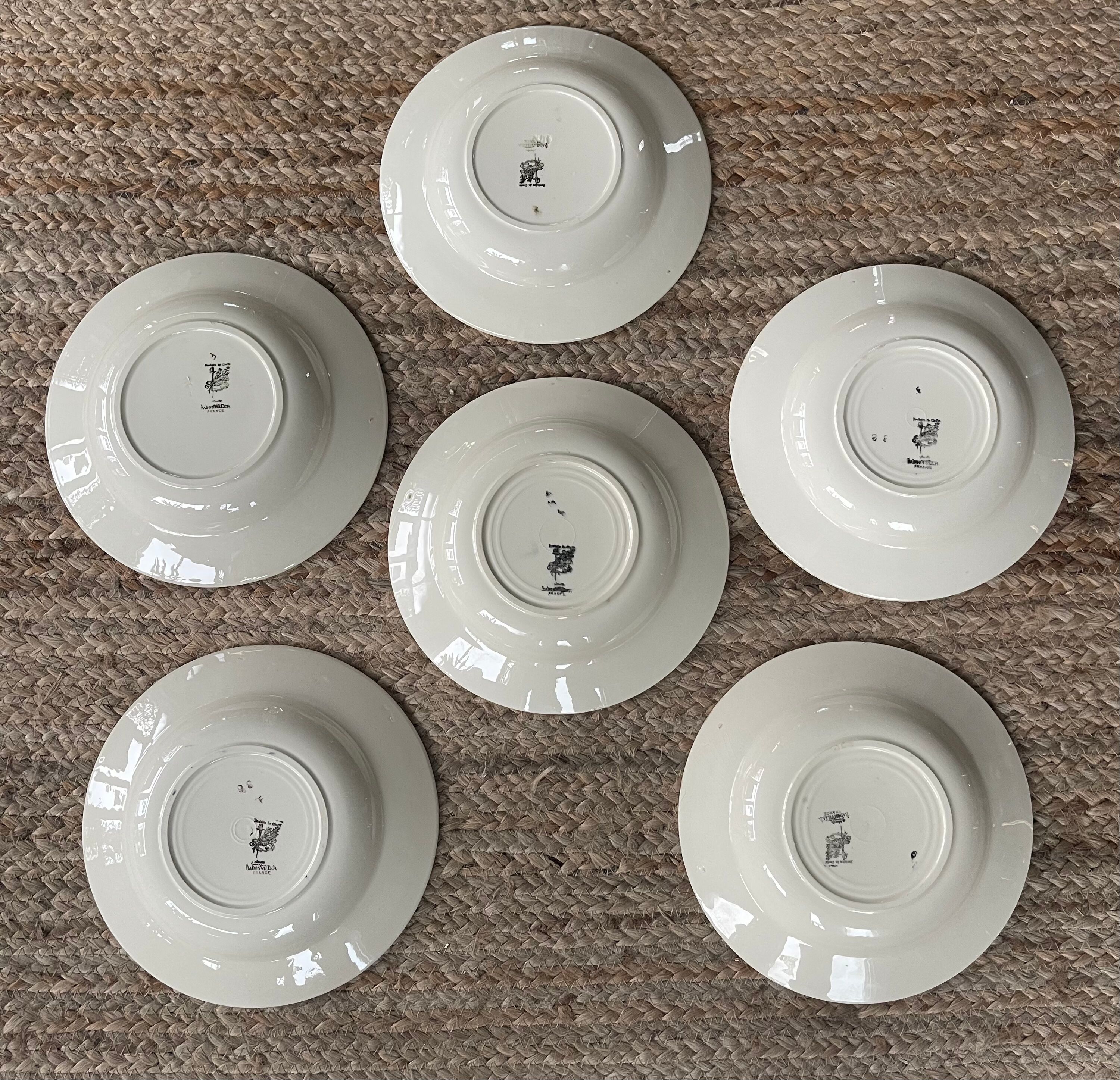 6hollow plates Badonviller 1950