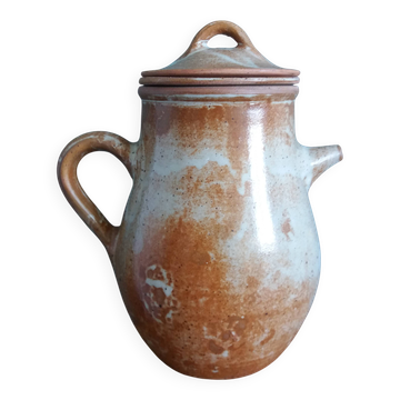 Théière filtre en grès de Puisaye, Poterie Mallet