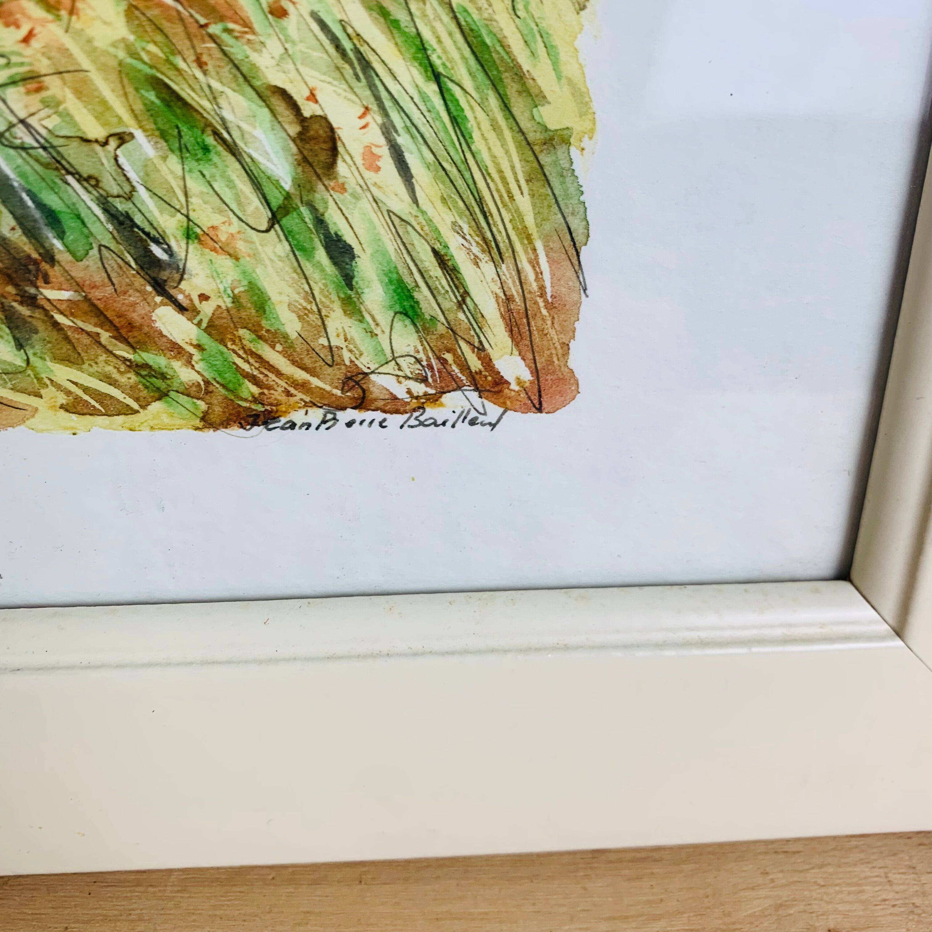 Marine watercolor painting by Jean Pierre Bailleul "La Roubine"