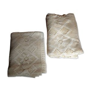 2 dessus de lit anciens en crochet