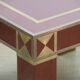 Vintage Jean-Claude Mahey coffee table in lacquered wood and brass, 1970