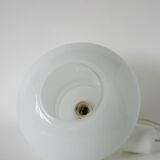 White opaline pendant light, Design, 1970