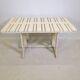 Mid-Century folding garden table wood by Triconfort Riviera model, 1970s