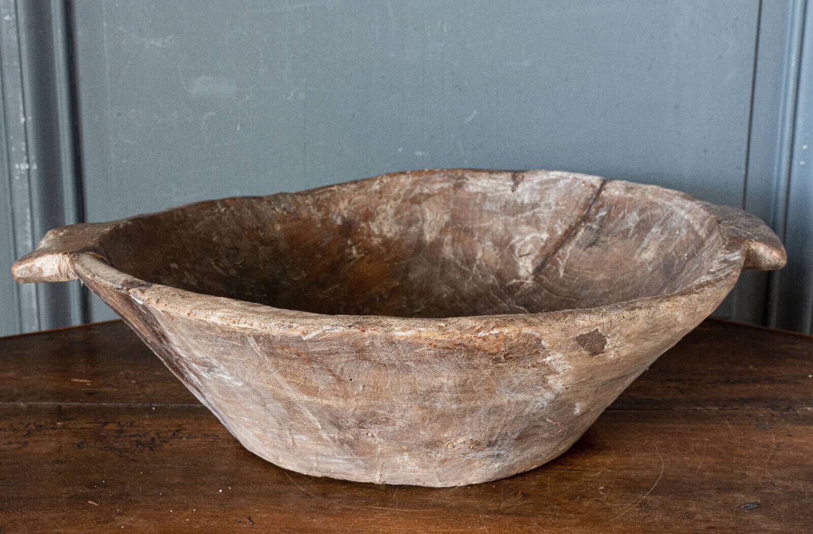 Monoxyl cup in carved wood 20th century popular art