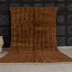 Plain brown Moroccan rug in wool 3/2 Custom-made Moroccan rug