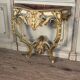 Console de style Louis XV en bois polychrome, vers 1880