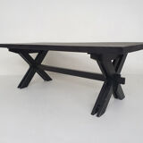 Large custom made dining table by Johannes Blesgen, Germany 1970's