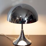 Chrome metal mushroom lamp